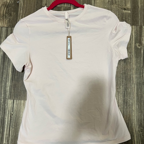 SKIMS Cotton Jersey T Shirt in Barely Pink size Large. NOT THE CROPPED! - Picture 10 of 10